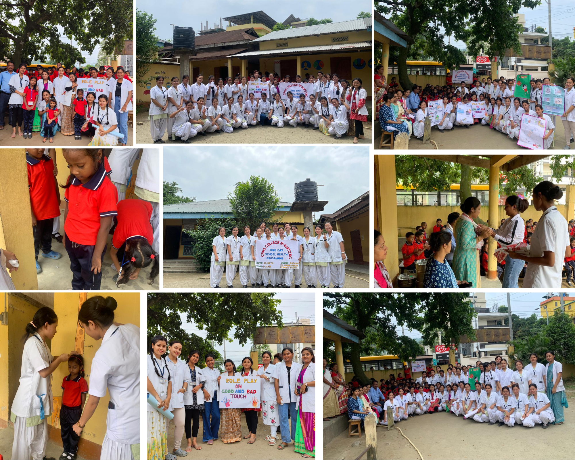 Awareness Programme on School health by BSc Nursing 4th year students