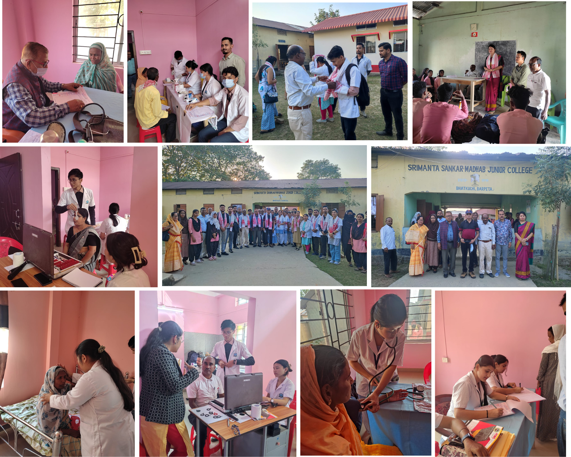 Free Health Camp at Srimanta Sankar Madhav Junior College, Barpeta on 23rd November 2023