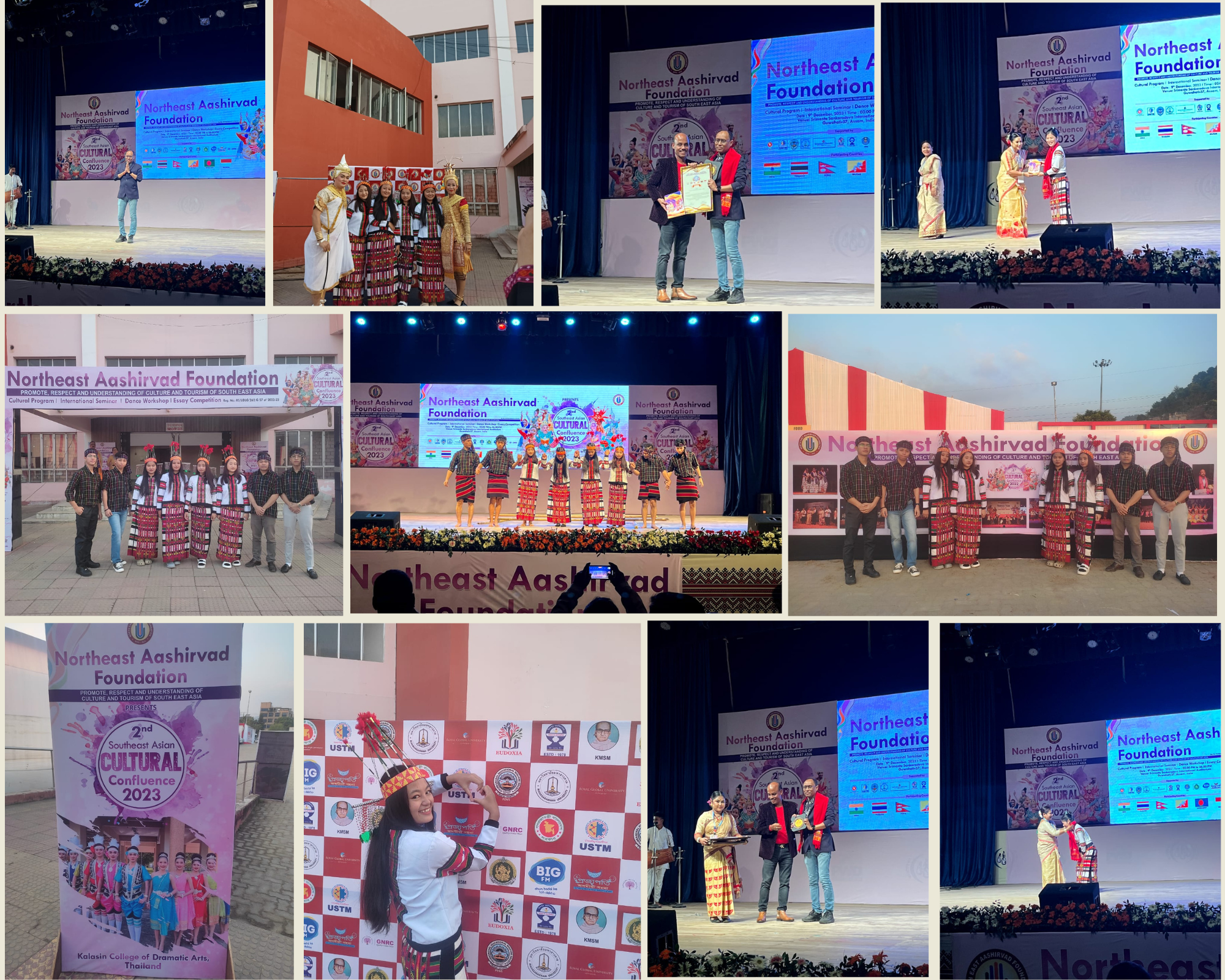 "CHERAW" or Bamboo Dance, Performed by the students of PEWS Group of Institutions at the 2nd Southeast Asian Cultural Confluence 2023