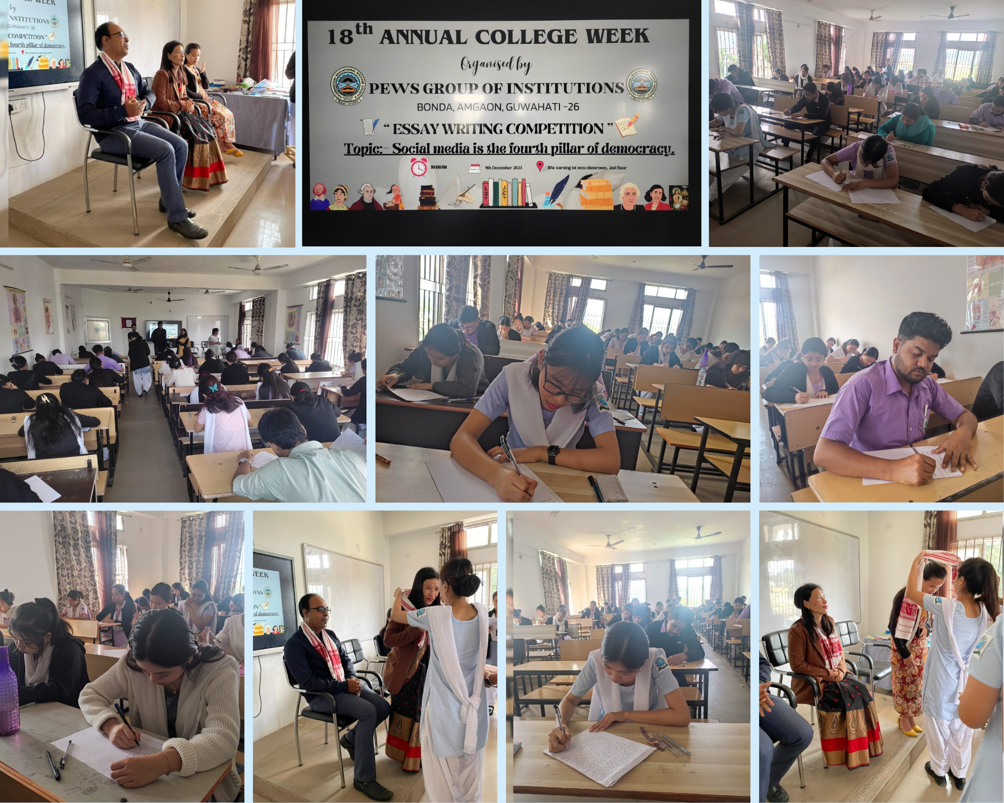 The Essay Writing Competition held on 9th December...